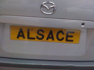 plaque immatriculation alsace