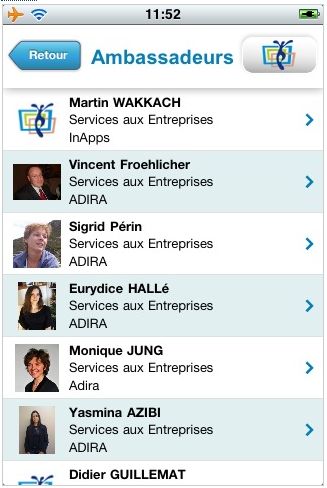 Application iPhone du Club des Ambassadeurs d'Alsace Application iPhone du Club des Ambassadeurs d'Alsace