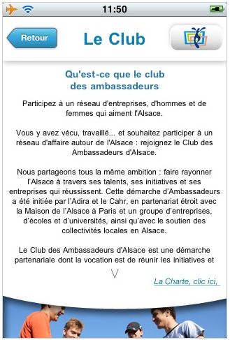 Application iPhone du Club des Ambassadeurs d'Alsace appli_iphone_Application iPhone du Club des Ambassadeurs d'Alsace